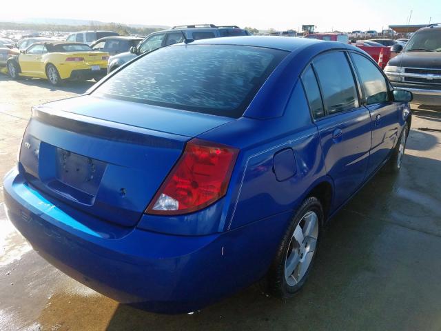 1G8AL55FX6Z114446 - 2006 SATURN ION LEVEL BLUE photo 4