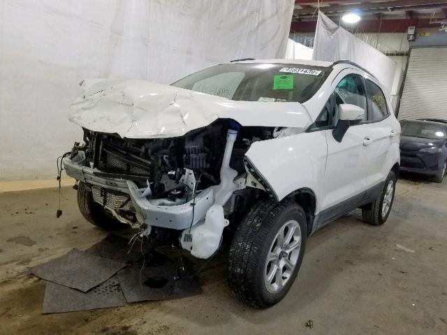 MAJ6P1UL3JC248507 - 2018 FORD ECOSPORT S WHITE photo 2