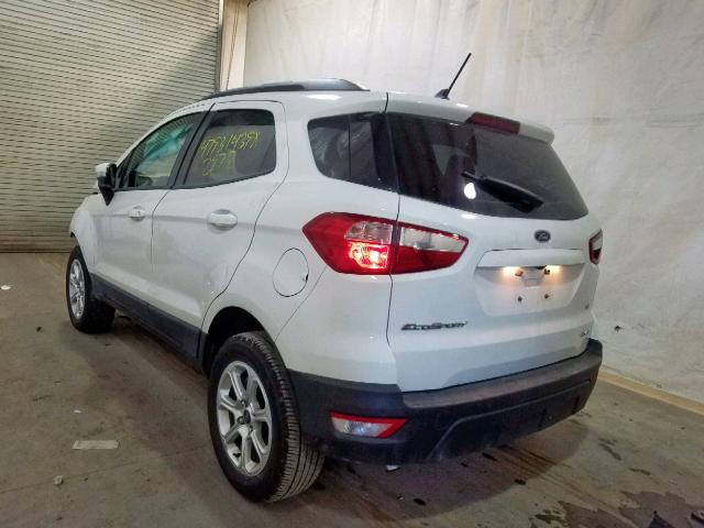 MAJ6P1UL3JC248507 - 2018 FORD ECOSPORT S WHITE photo 3