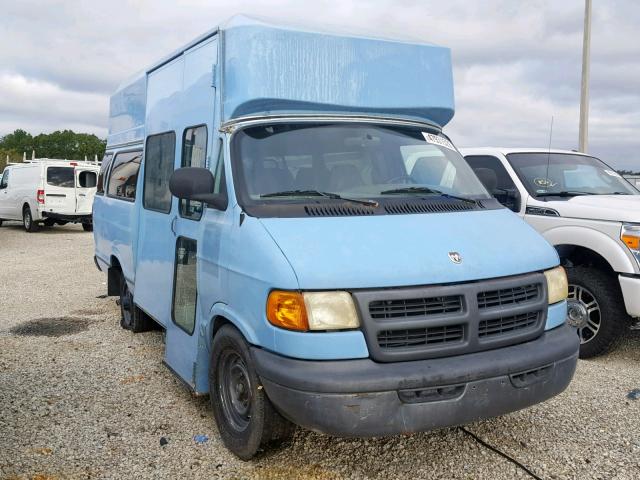 2B7LB31Z5WK158332 - 1998 DODGE RAM VAN B3 BLUE photo 1