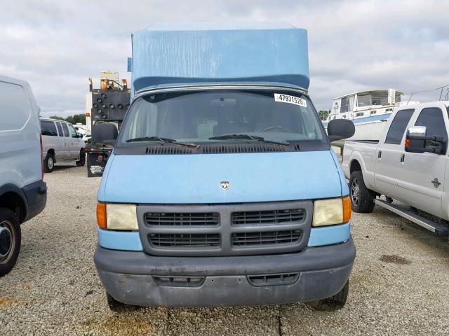 2B7LB31Z5WK158332 - 1998 DODGE RAM VAN B3 BLUE photo 9