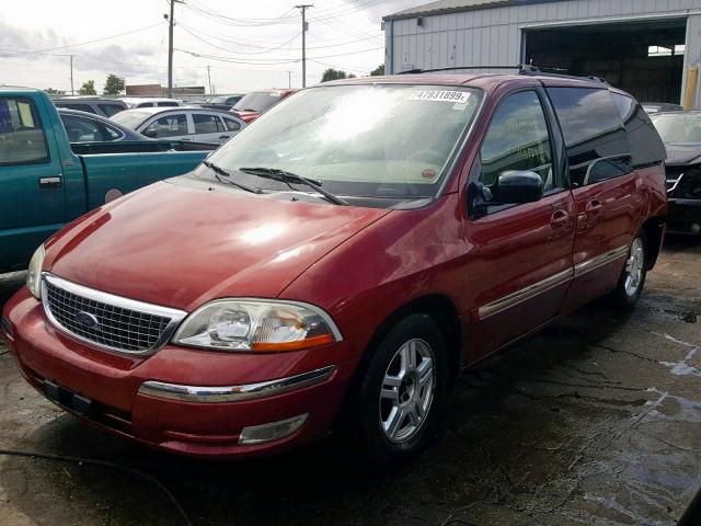 2FMZA52423BB95115 - 2003 FORD WINDSTAR S BURGUNDY photo 2