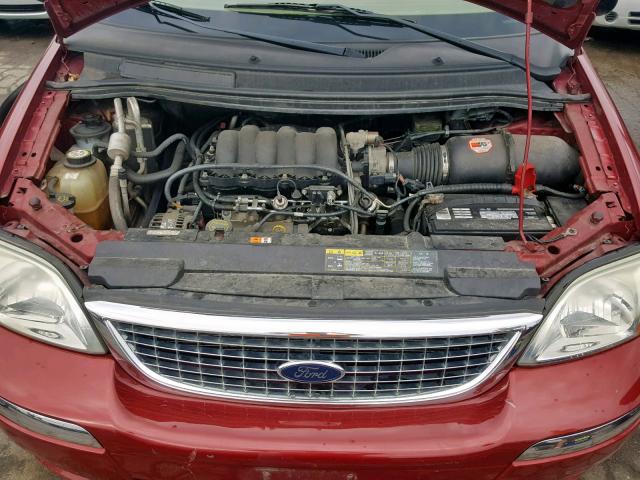 2FMZA52423BB95115 - 2003 FORD WINDSTAR S BURGUNDY photo 7