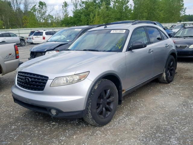 JNRAS08W04X212112 - 2004 INFINITI FX35 GRAY photo 2