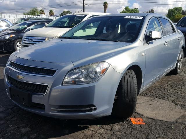 1G1ZH57BX84269530 - 2008 CHEVROLET MALIBU 1LT BLUE photo 2