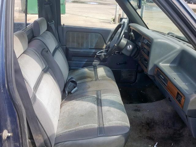 1B7FL26X4NS689182 - 1992 DODGE DAKOTA BLUE photo 5