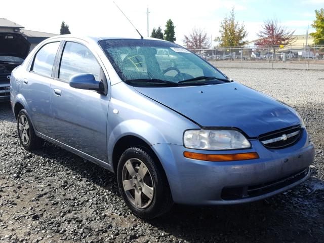 KL1TD56636B638855 - 2006 CHEVROLET AVEO BASE Көк фото 1