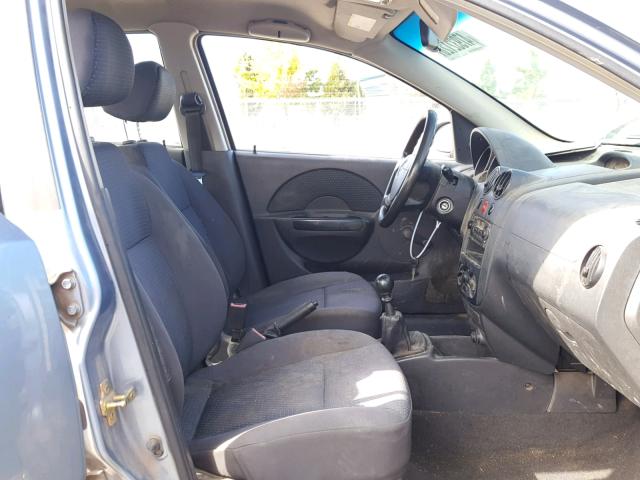 KL1TD56636B638855 - 2006 CHEVROLET AVEO BASE Көк фото 5