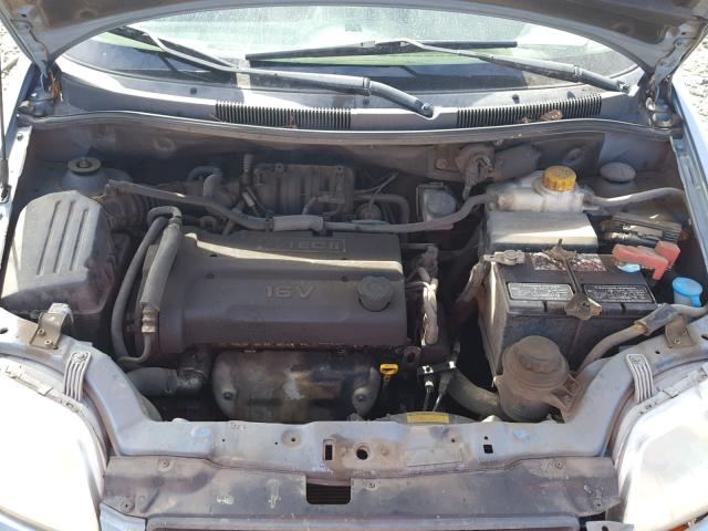 KL1TD56636B638855 - 2006 CHEVROLET AVEO BASE Көк фото 7