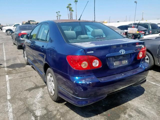 1NXBR32E86Z664259 - 2006 TOYOTA COROLLA CE BLUE photo 3