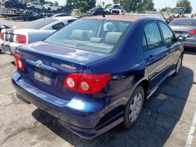 1NXBR32E86Z664259 - 2006 TOYOTA COROLLA CE BLUE photo 4