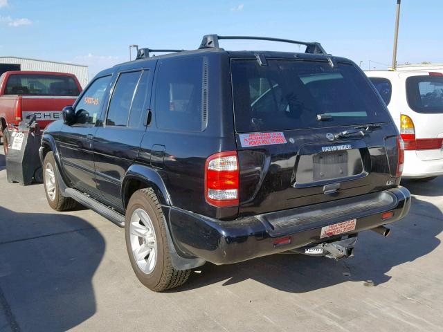 JN8DR09Y83W826942 - 2003 NISSAN PATHFINDER BLACK photo 3