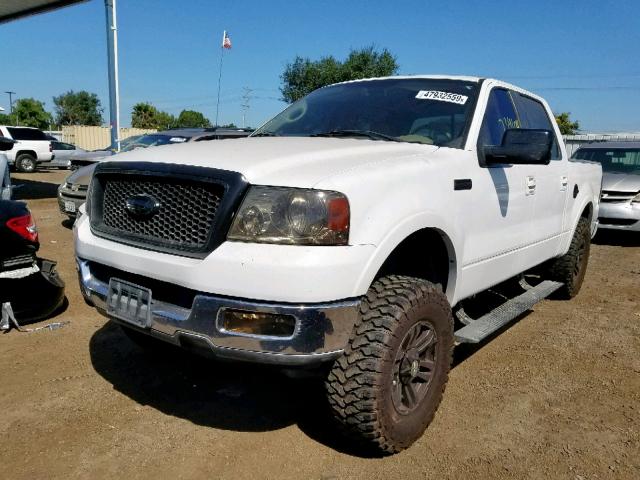 1FTPW12525KB99561 - 2005 FORD F150 SUPER WHITE photo 2