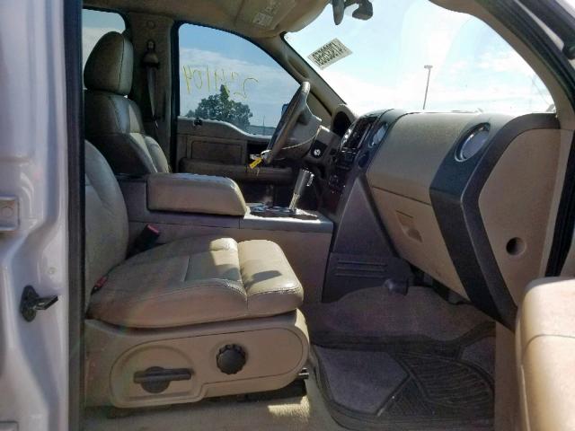 1FTPW12525KB99561 - 2005 FORD F150 SUPER WHITE photo 5