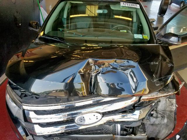 2FMDK4JC8EBA03726 - 2014 FORD EDGE SEL BLACK photo 7