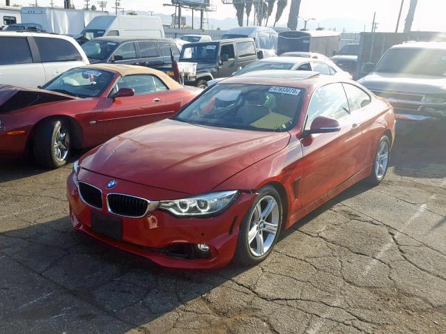 WBA3N7C56FK222888 - 2015 BMW 428 I RED photo 2