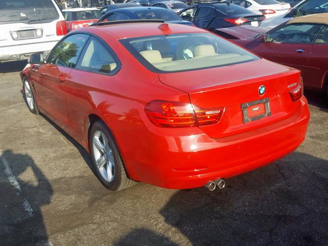 WBA3N7C56FK222888 - 2015 BMW 428 I RED photo 3