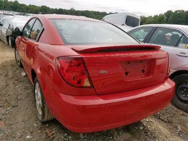1G8AM12F14Z176065 - 2004 SATURN ION LEVEL RED photo 3