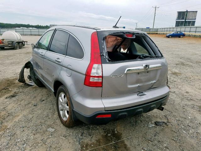 JHLRE48717C101416 - 2007 HONDA CR-V EXL SILVER photo 3