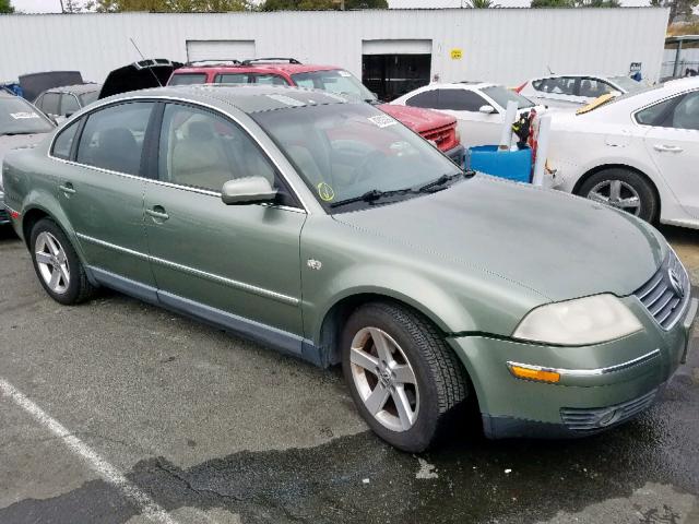 WVWRH63B54P107350 - 2004 VOLKSWAGEN PASSAT GLX GREEN photo 1