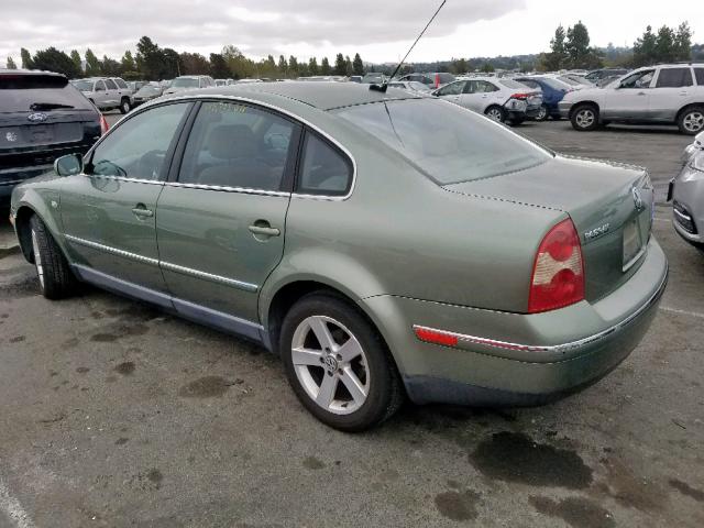 WVWRH63B54P107350 - 2004 VOLKSWAGEN PASSAT GLX GREEN photo 3