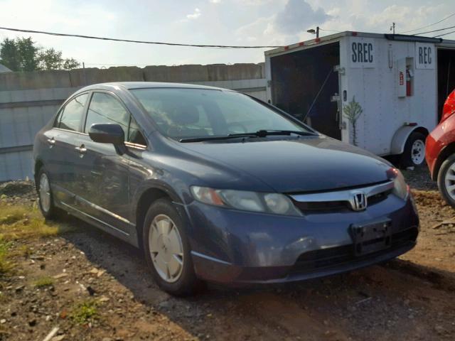 JHMFA36228S018533 - 2008 HONDA CIVIC HYBR BLUE photo 1