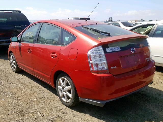 JTDKB20U077600049 - 2007 TOYOTA PRIUS RED photo 3