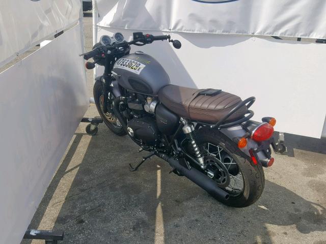 SMTD40HL8JT882220 - 2018 TRIUMPH MOTORCYCLE BONNEVILLE GRAY photo 3