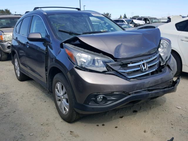 2HKRM4H71EH657534 - 2014 HONDA CR-V EXL BROWN photo 1