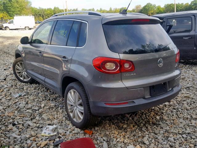 WVGBV75N89W506169 - 2009 VOLKSWAGEN TIGUAN SE GRAY photo 3