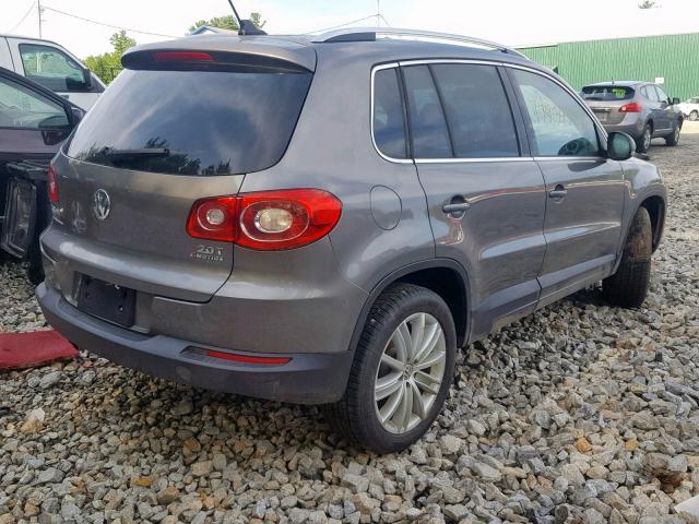 WVGBV75N89W506169 - 2009 VOLKSWAGEN TIGUAN SE GRAY photo 4