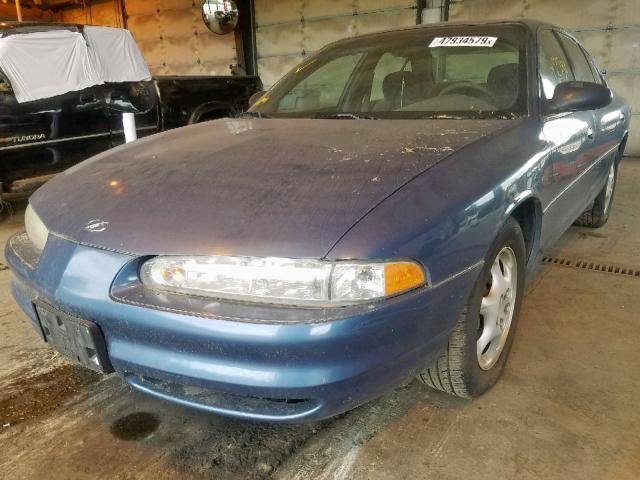 1G3WH52K2WF309022 - 1998 OLDSMOBILE INTRIGUE BLUE photo 2