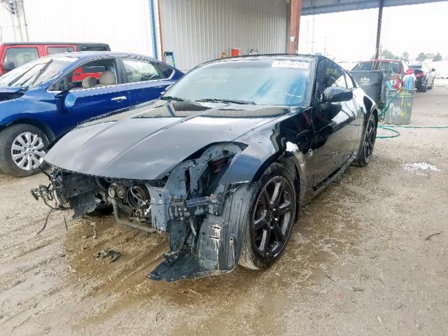 JN1AZ34D35M610180 - 2005 NISSAN 350Z COUPE BLACK photo 2