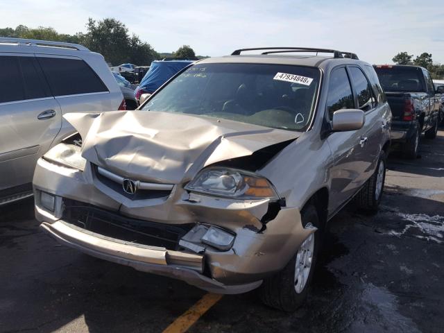 2HNYD18945H551691 - 2005 ACURA MDX TOURIN TAN photo 2