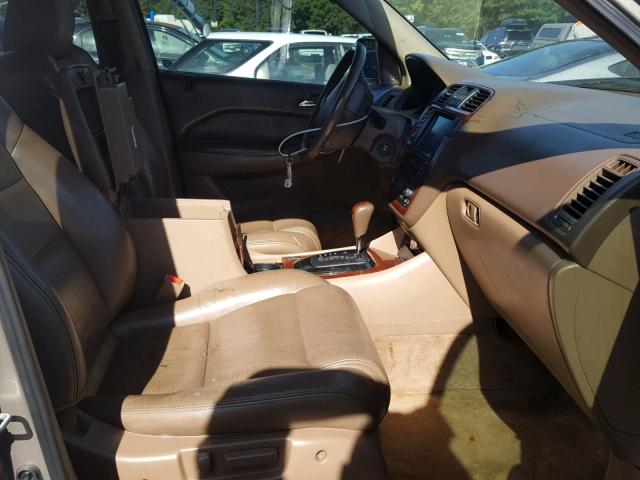 2HNYD18945H551691 - 2005 ACURA MDX TOURIN TAN photo 5