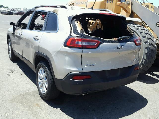 1C4PJMCB4FW679177 - 2015 JEEP CHEROKEE L TAN photo 3