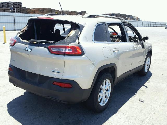 1C4PJMCB4FW679177 - 2015 JEEP CHEROKEE L TAN photo 4