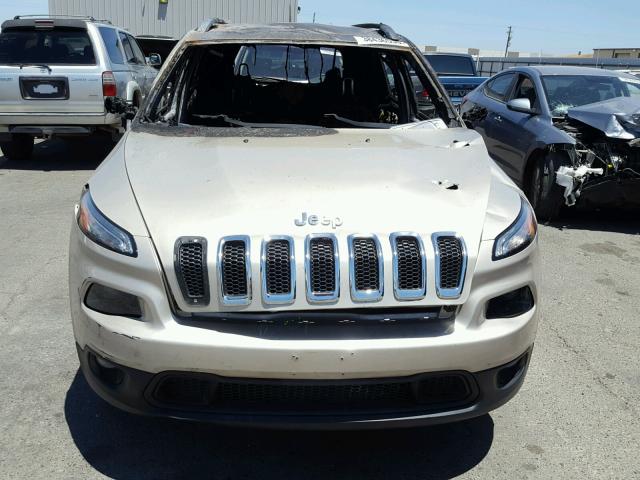 1C4PJMCB4FW679177 - 2015 JEEP CHEROKEE L TAN photo 9