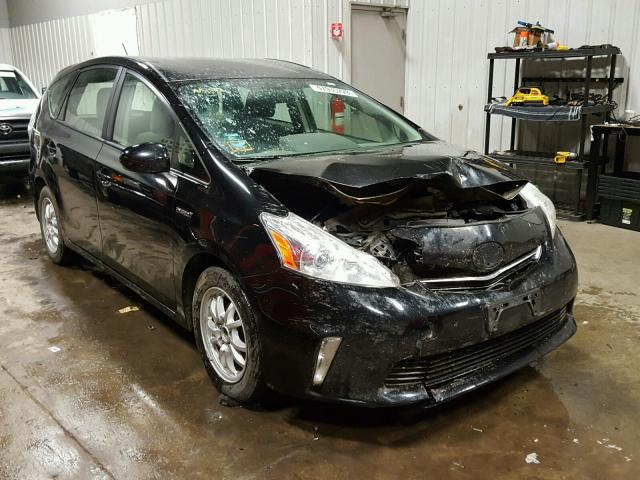 JTDZN3EU8C3035166 - 2012 TOYOTA PRIUS V BLACK photo 1