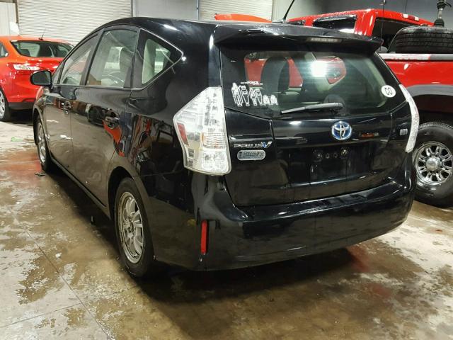 JTDZN3EU8C3035166 - 2012 TOYOTA PRIUS V BLACK photo 3