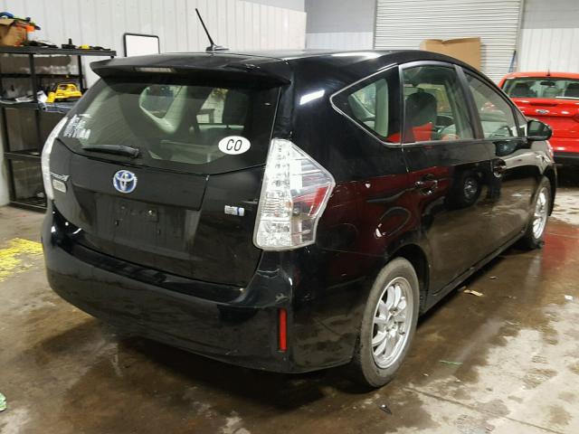 JTDZN3EU8C3035166 - 2012 TOYOTA PRIUS V BLACK photo 4