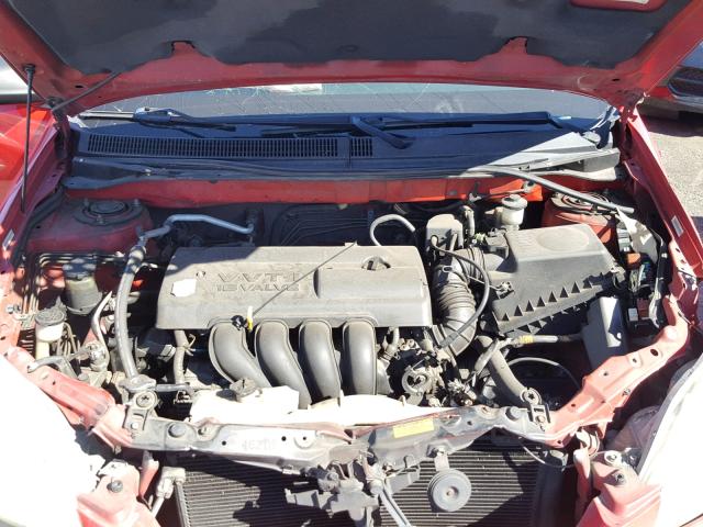 2T1KR32E53C124350 - 2003 TOYOTA COROLLA MA RED photo 7