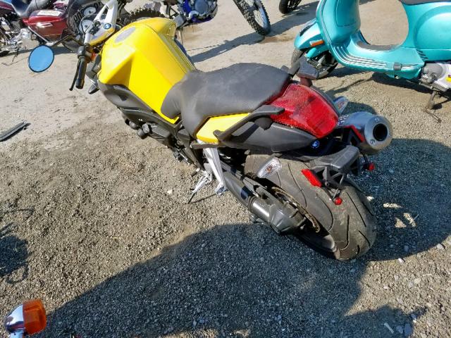 WB10594027ZN56331 - 2007 BMW K1200 R YELLOW photo 3