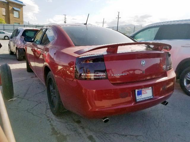 2B3KA33G78H311160 - 2008 DODGE CHARGER SX MAROON photo 3