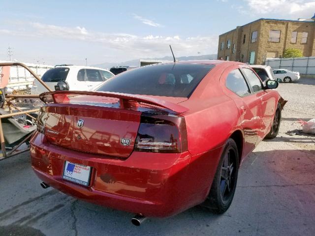 2B3KA33G78H311160 - 2008 DODGE CHARGER SX MAROON photo 4