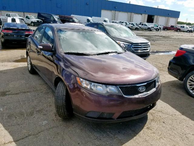 KNAFU4A28A5808393 - 2010 KIA FORTE EX BURGUNDY photo 1