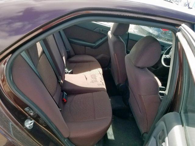 KNAFU4A28A5808393 - 2010 KIA FORTE EX BURGUNDY photo 6