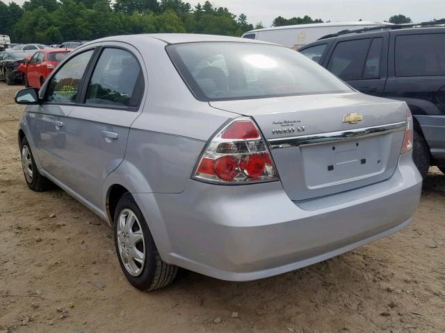 KL1TD56E99B349409 - 2009 CHEVROLET AVEO LS GRAY photo 3