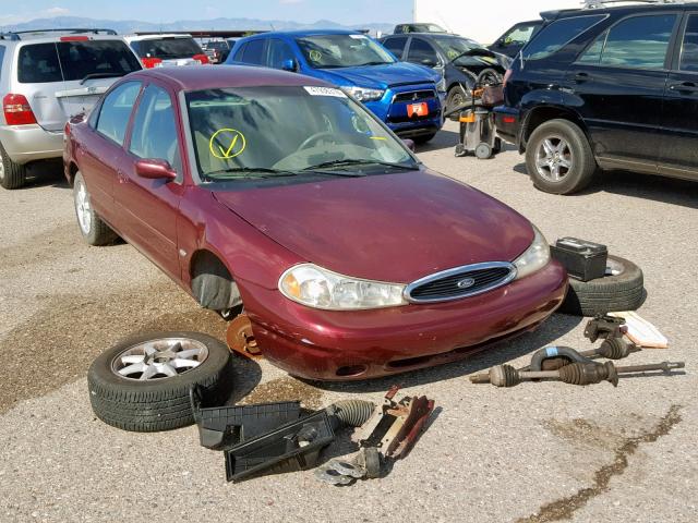 3FAFP6633WM144941 - 1998 FORD CONTOUR LX MAROON photo 1