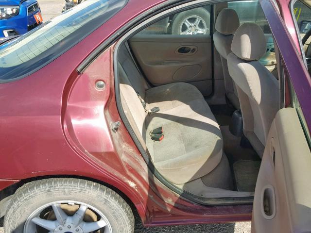 3FAFP6633WM144941 - 1998 FORD CONTOUR LX MAROON photo 6